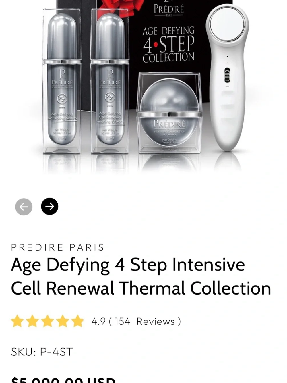 Prédiré Age Defying 4-Step Collection - Black with Red Accent